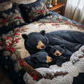 Bear Warmth 3-Piece Quilted Bedding Set NCU0NNT1947