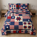 Freedom Crest 3-Piece Quilted Bedding Set NCU0DQQ0625