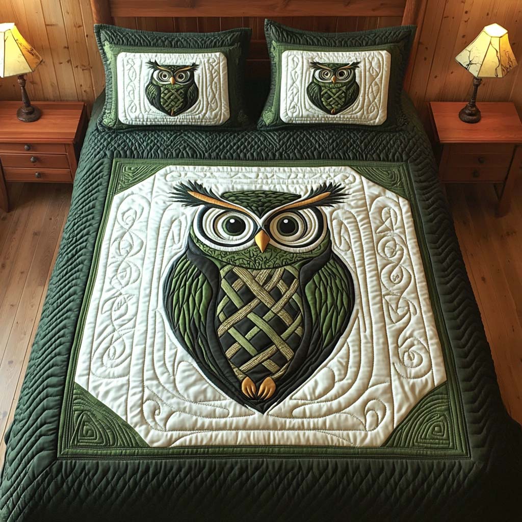 Night Watch 3-Piece Quilted Bedding Set NCU0NXD479