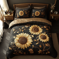Rustic Sunflower Quilted Bedding Set NCU0DV095
