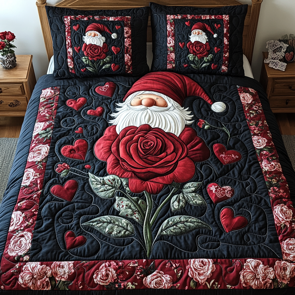 Valentine Bliss 3-Piece Quilted Bedding Set NCU0TL2319
