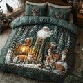 Vintage Santa Quilted Bedding Set NCU0DV1131