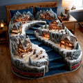 Wintertide Town 3-Piece Quilted Bedding Set NCU0NNL128